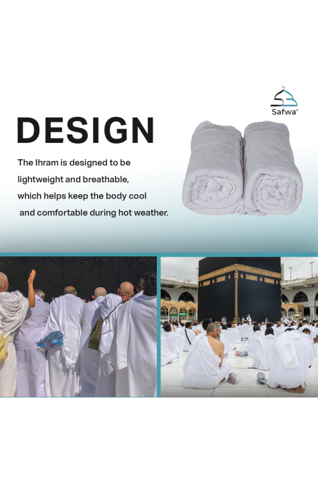 Ihram Barn med Knapper - 100% Egyptisk Bomull | SAFWA-Ihram Barn-Safwa Boutique