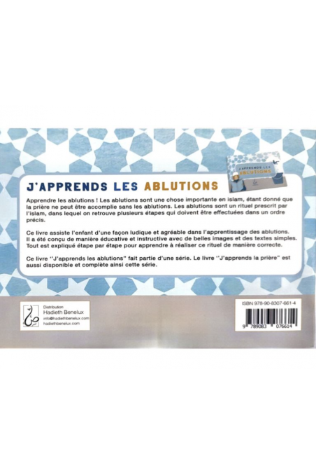 Estou a aprender as abluções - rapaz |Hadieth Benelux-Livres Enfants-Safwa Boutique