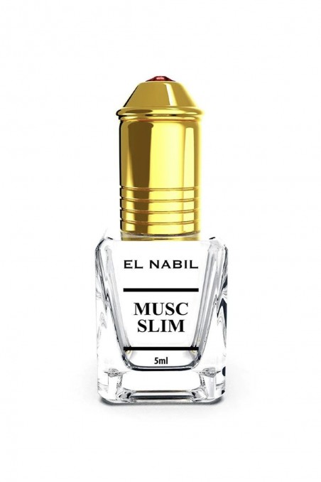 SLIM Musk El Nabil 5mL - Alcohol-Free Perfume Extract - EL NABIL-Oriental fragrance-Safwa Boutique
