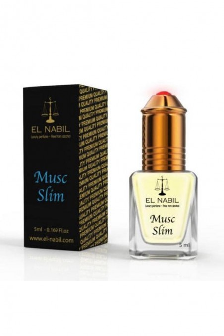 Musc SLIM El nabil 5mL - Extrato de Perfume Sem Álcool - EL NABIL-Parfum oriental-Safwa Boutique