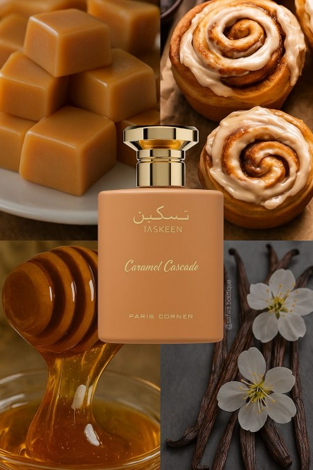 Acqua di Profumo Paris Corner Taskeen Caramello Cascade 100mL - Emiro Paris Corner-Parfums Dubaï-Safwa Boutique