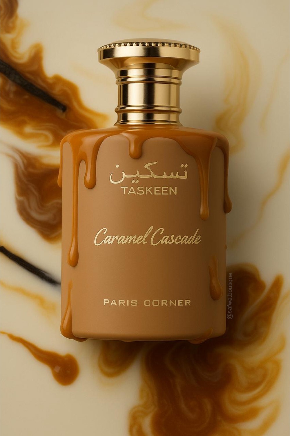 Eau de Parfum Paris Corner Taskeen Karamell Kaskad 100mL - Emir Paris Corner-Parfums Dubaï-Safwa Boutique