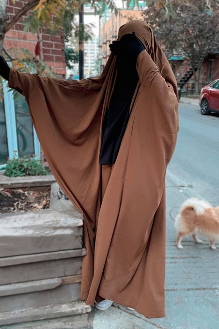 Saoedische jilbab met clips – Umm Hafsa-jilbeb & jilbab-Safwa Boutique