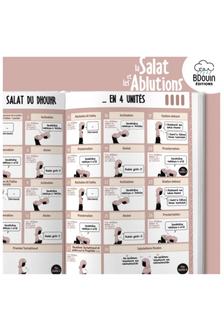 Mini Guide Illustré : La Salat et les Ablutions (Version Fille) – Bdouin Éditions-Livres Enfants-Safwa Boutique