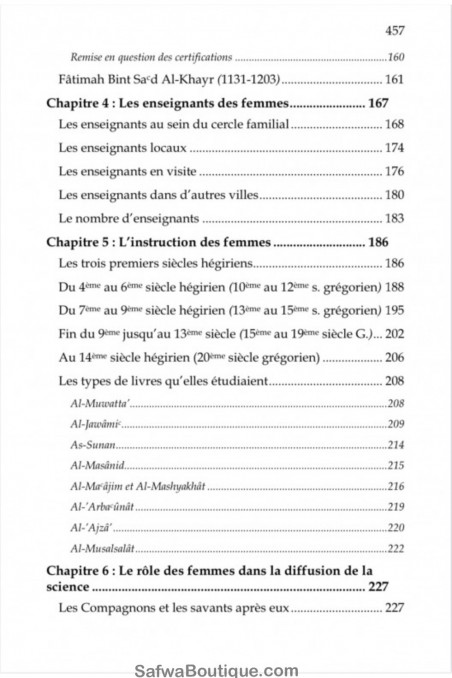 As mulheres sábias do hadith - Edições AL IMAM-Femme musulmane-Safwa Boutique