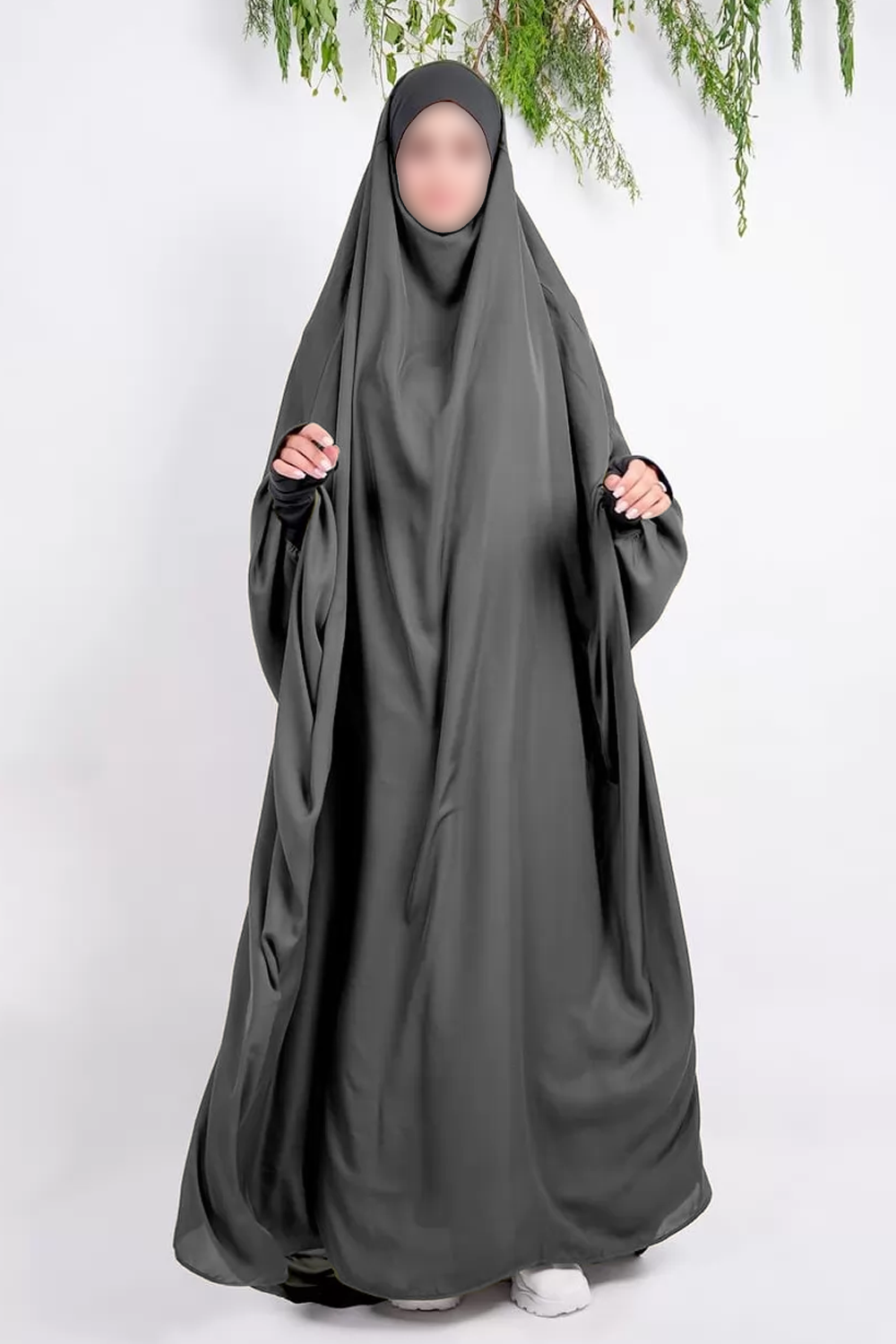 Jilbab Makkah 1 Del med Lange Ermer Votter | Moultazimoun-jilbeb & jilbab-Safwa Boutique