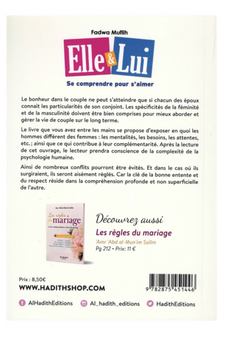 Lei & Lui: Capirsi per amarsi di Fadwa Muflih - Edizione Al-Hadith-Femme musulmane-Safwa Boutique