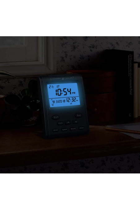 Adhan Kello AL-HARAMEEN HA-3011, Toimistokello Azan herätyskellolla digitaalinen muslimi-Montre & Horloge Adhan-Safwa Boutique