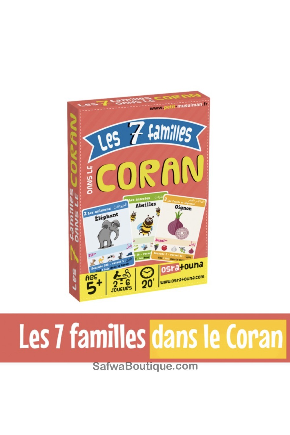 Jogo de 7 famílias no Alcorão (2 a 6 jogadores - A partir dos 5 anos) - Osratouna-Jeux de société-Safwa Boutique