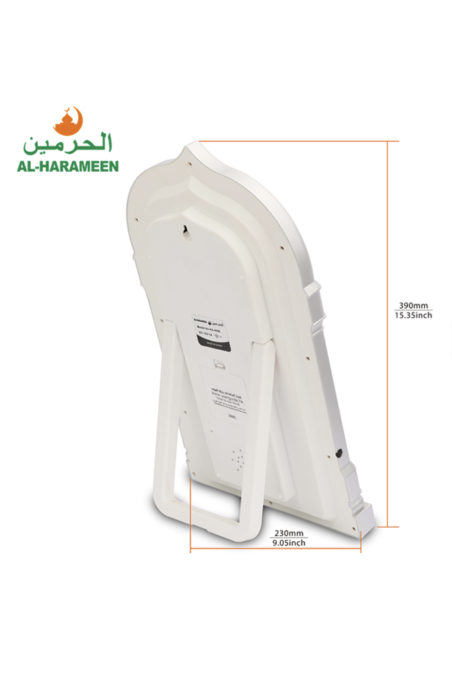 Relógio Adhan automático de parede com chamada para a Oração Azan AL-HARAMEEN HA-4008 horas de orações com Calendários-Montre & Horloge Adhan-Safwa Boutique