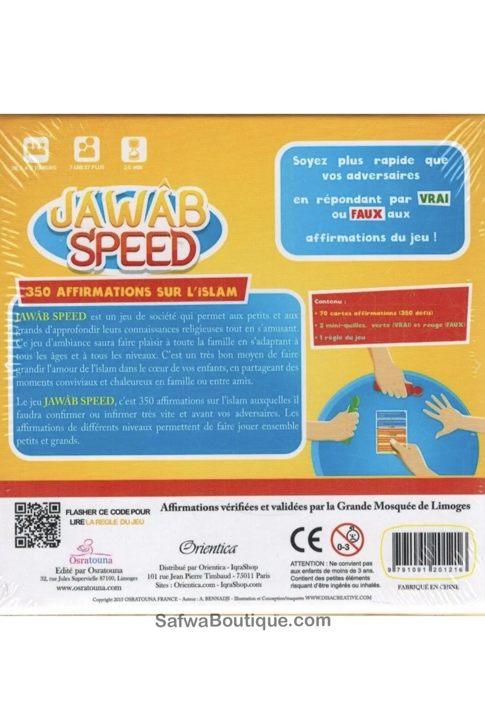 Jawab Speed - Napata nopeasti, vastaa oikein (lautapeli) - Osratouna-Jeux de société-Safwa Boutique