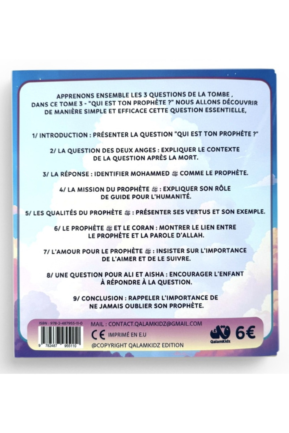 3 kysymystä - Osa 3: Kuka on profeettasi? - QalamKidz -painos-Livres Enfants-Safwa Boutique