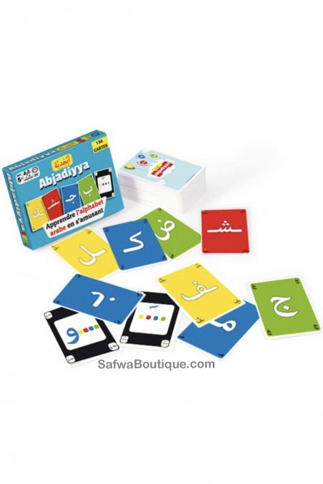 Juego de cartas "Abjadiyya" - Aprender el alfabeto árabe divirtiéndose-Jeux de société-Safwa Boutique