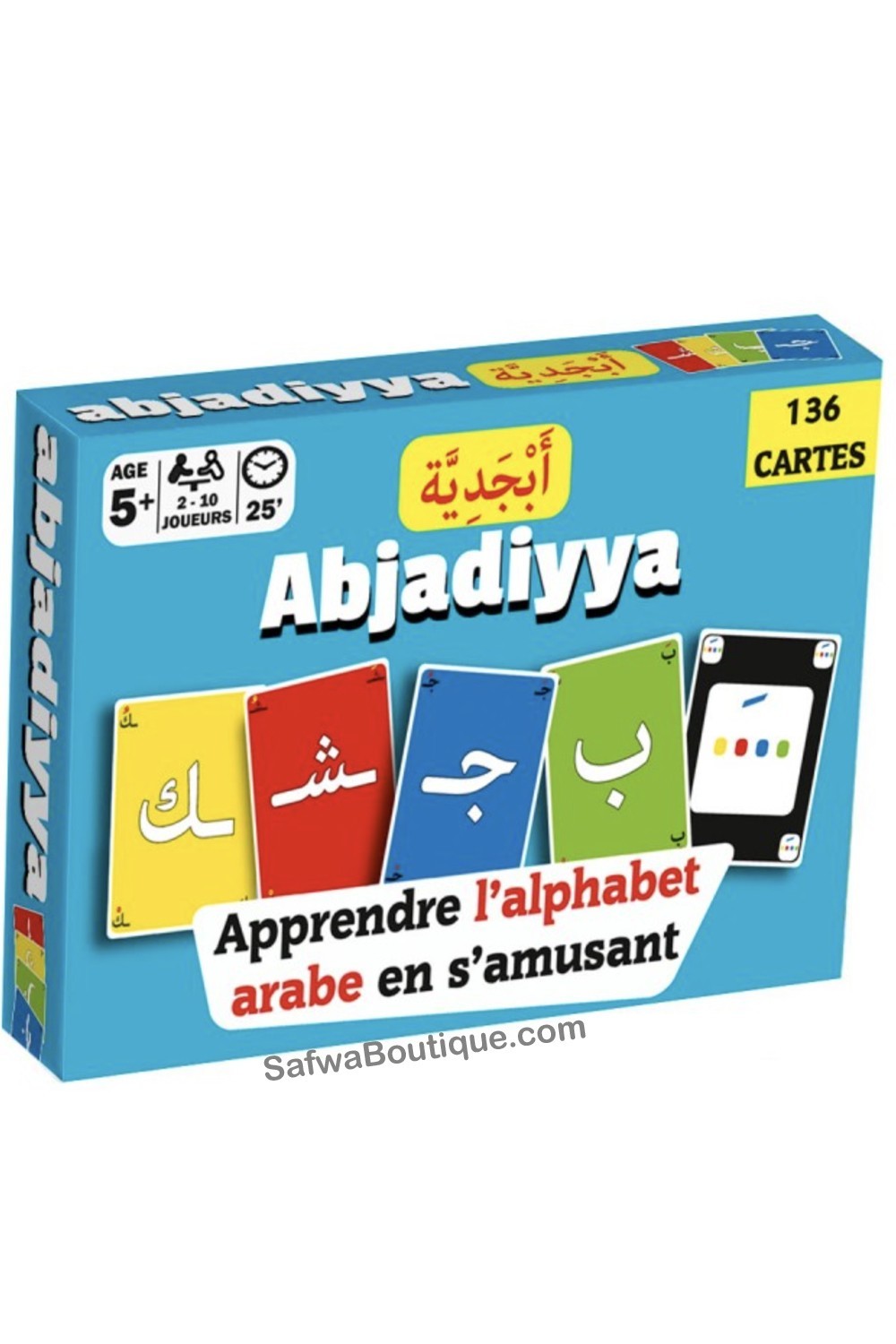 Gioco di carte "Abjadiyya" - Impara l'alfabeto arabo divertendoti-Jeux de société-Safwa Boutique