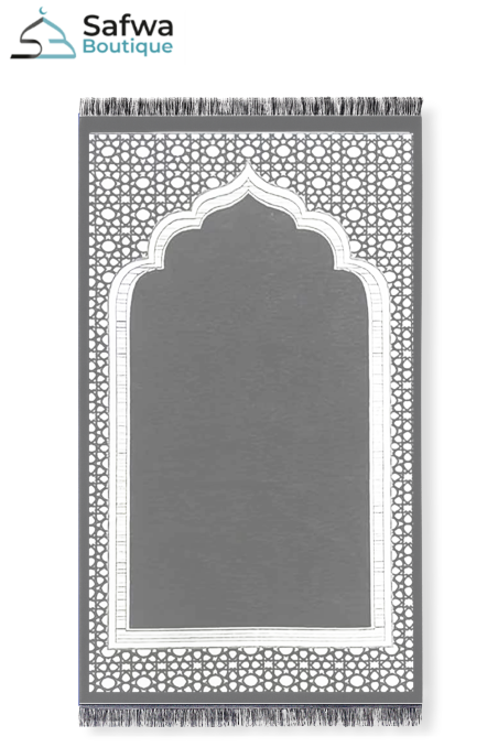 Elegantes Transparentes Geschenkset - Gebetsteppich & Gebetskette (Tasbih) | Muslim Box-Geschenkideen-Safwa Boutique