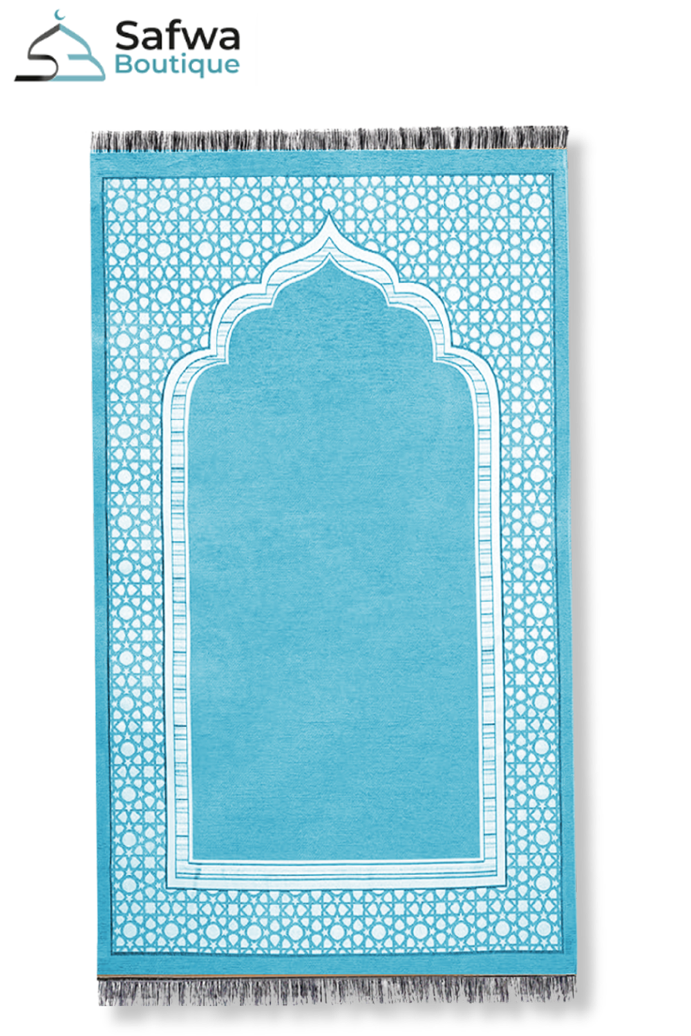 Elegantes Transparentes Geschenkset - Gebetsteppich & Gebetskette (Tasbih) | Muslim Box-Geschenkideen-Safwa Boutique