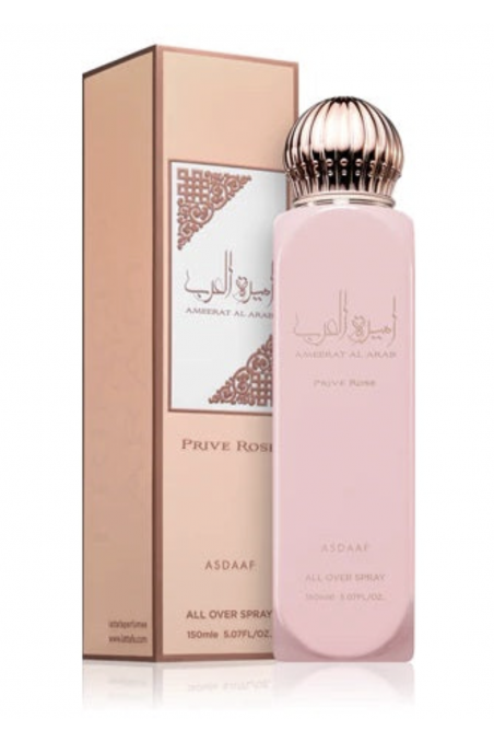 Spray All Over Ameerat Al Arab Rose Asdaaf spray corporal para mulher 150ml - Lattafa Dubai-Parfum femme-Safwa Boutique