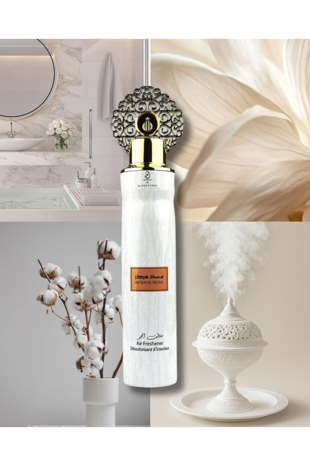 Intens Musk Doft Luftfräschare 300mL - Mina Parfymer Dubai (Arabiyat Prestige)-Parfums d'Ambiance-Safwa Boutique