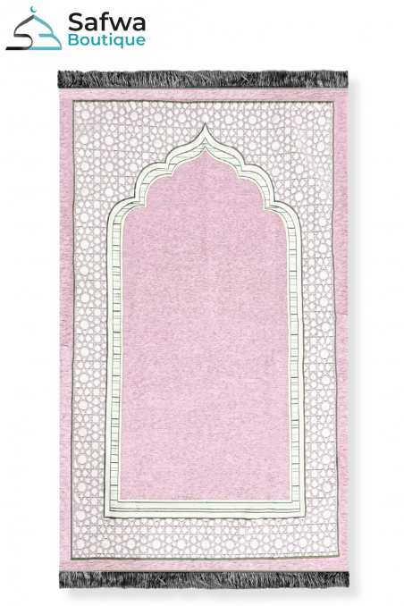 Elegant Transparent Gåvobox - Bönmatta & Rosenkrans (Tasbih) | Muslim Box-Presentidéer-Safwa Boutique