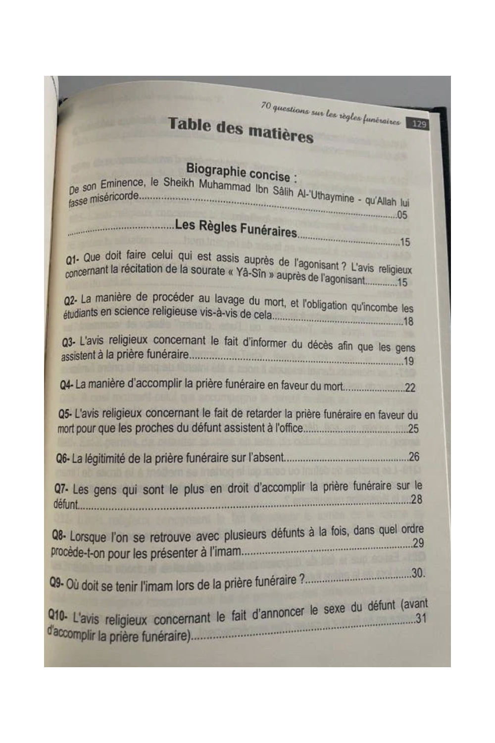 70 Preguntas sobre las Normas Funerarias – Sheij Ibn Uthaymīn-Fiqh-Safwa Boutique