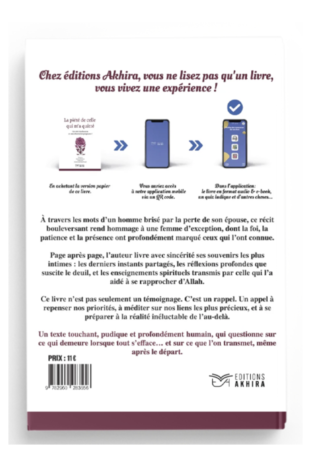La piedad de aquella que me dejó de Bachir Kheidous Con prólogo del Sheij Abdelhadi Doudi – Ediciones Akhira-Rappels & Invocations-Safwa Boutique