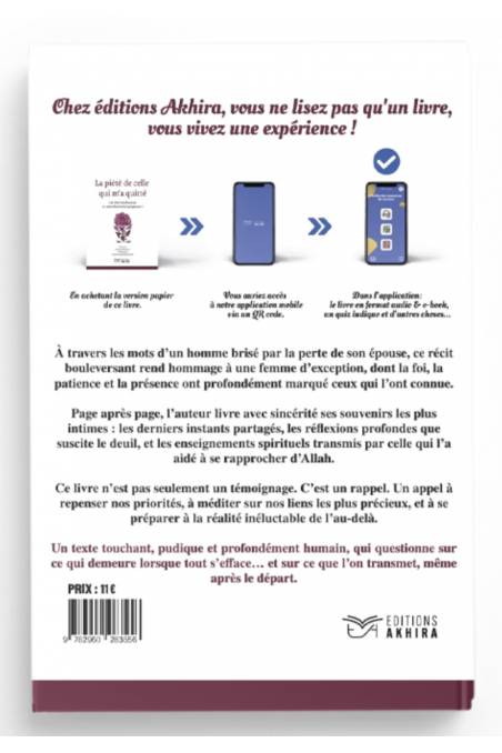 La pietà di colei che mi ha lasciato di Bachir Kheidous Con prefazione dello Shaykh Abdelhadi Doudi – Edizioni Akhira-Rappels & Invocations-Safwa Boutique