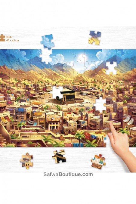 Großes Puzzle Mekka - 104 Teile - EDUCATFAL-Kind & Familie-Safwa Boutique