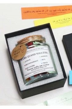 Frasco do Alcorão Safwa® – Versículos em Árabe e Francês,...