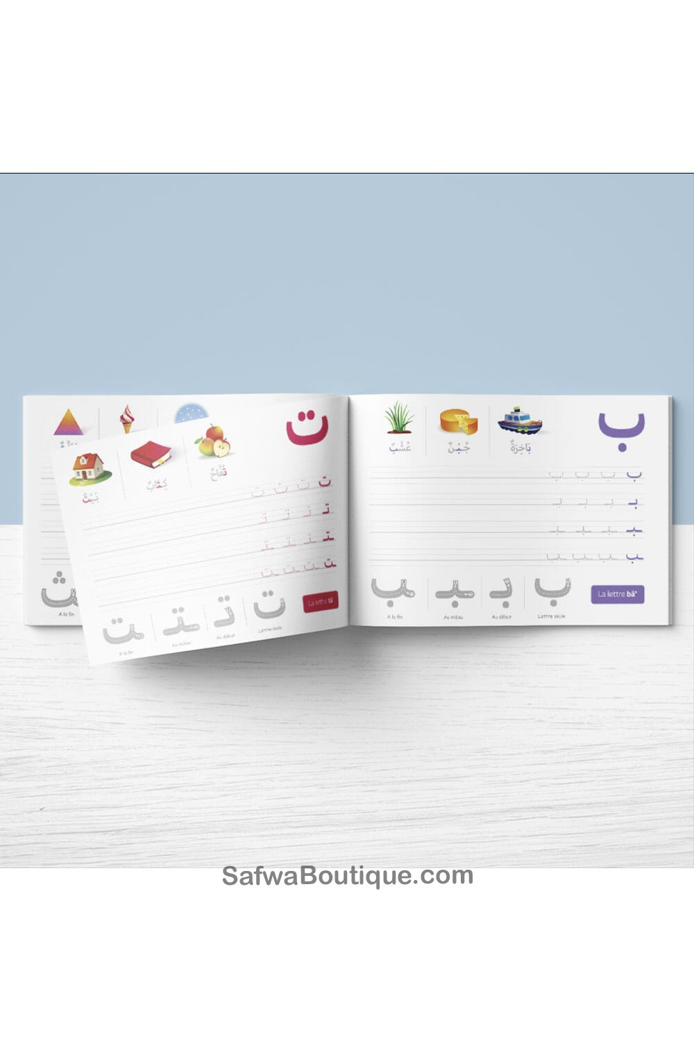 Mijn schrijfboekje De letters van het Arabische alfabet - EDUCATFAL-Apprendre l'arabe-Safwa Boutique