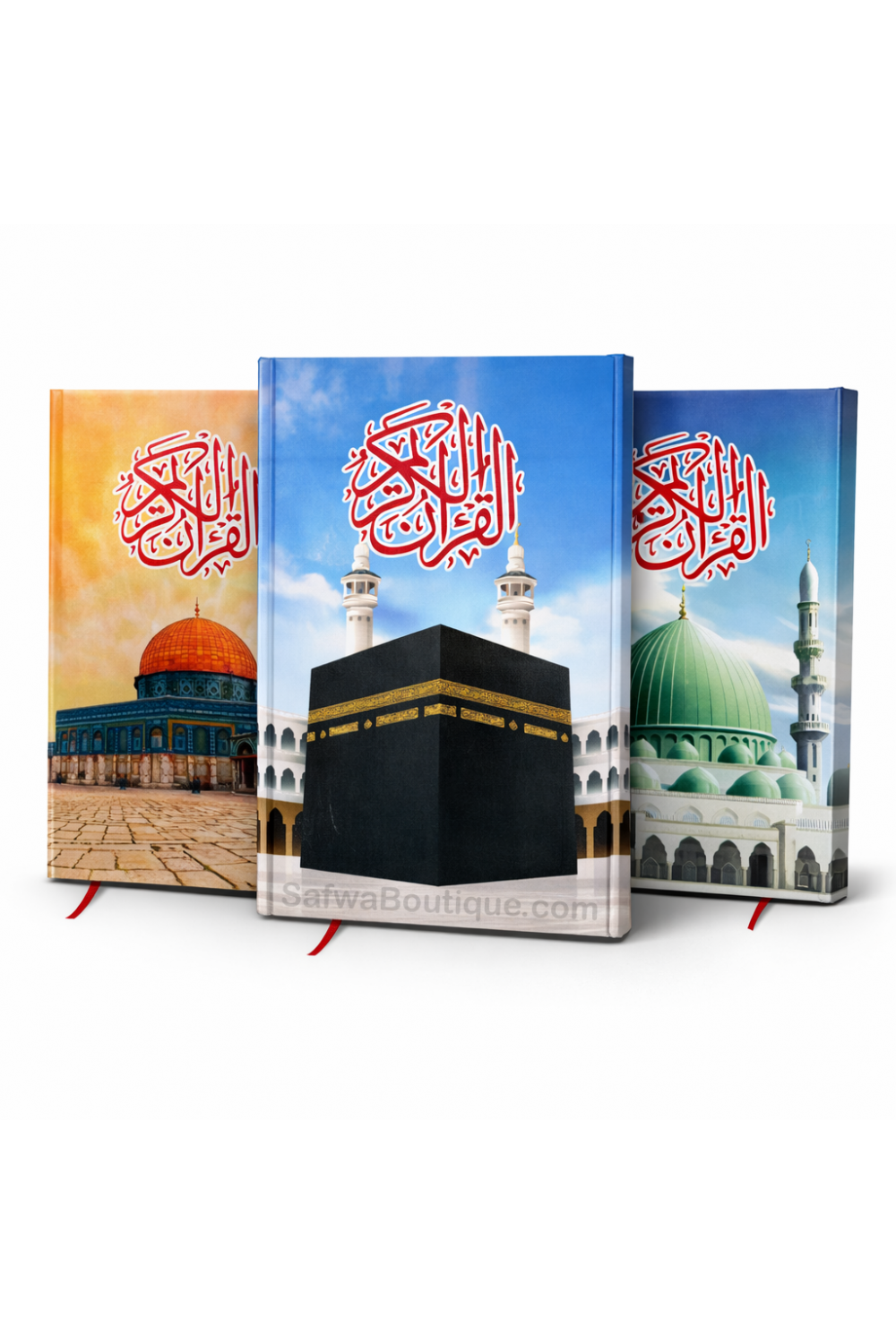Qur’an Arabic 14x20 cm – Hafs ‘an ‘Asim – Al-Haram, An-Nabawi & Al-Aqsa – Revised Al-Azhar Edition-القرءان – Quran-Safwa Boutique