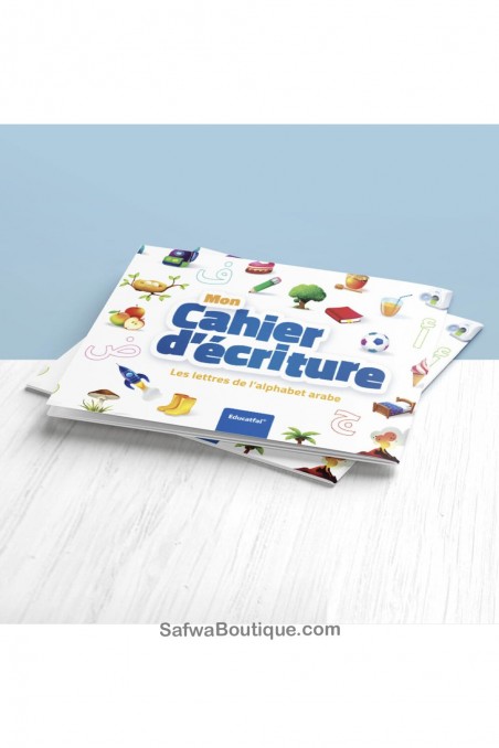 Min skrivebog Arabiske alfabets bogstaver - EDUCATFAL-Apprendre l'arabe-Safwa Boutique