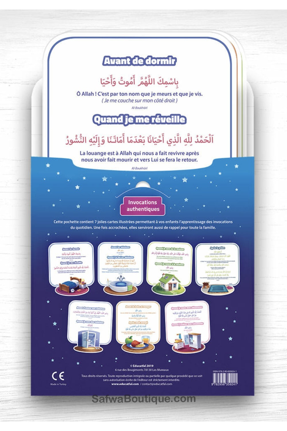 As minhas primeiras invocações - cartões para pendurar - EDUCATFAL-Rappels & Invocations-Safwa Boutique