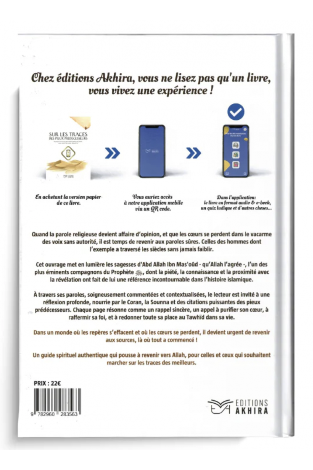 Tras las huellas de los piadosos predecesores – Ediciones Akhira-Rappels & Invocations-Safwa Boutique