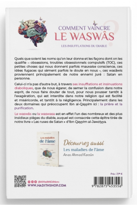 Como vencer o Waswas por Ibn Qayyim Al-Jawziyya – Edição Al-Hadith-Rappels & Invocations-Safwa Boutique