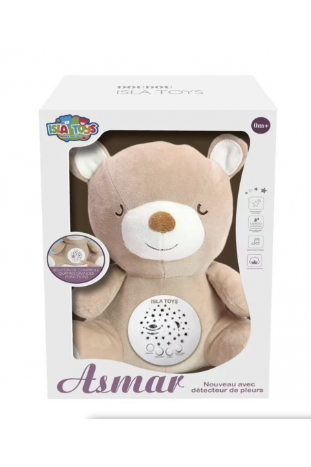 Doudou Ourson Veilleuse Coranique Détecteur de Pleurs – Isla Toys | Veilleuse 3 en 1 Bébé-jeux educatifs-Safwa Boutique