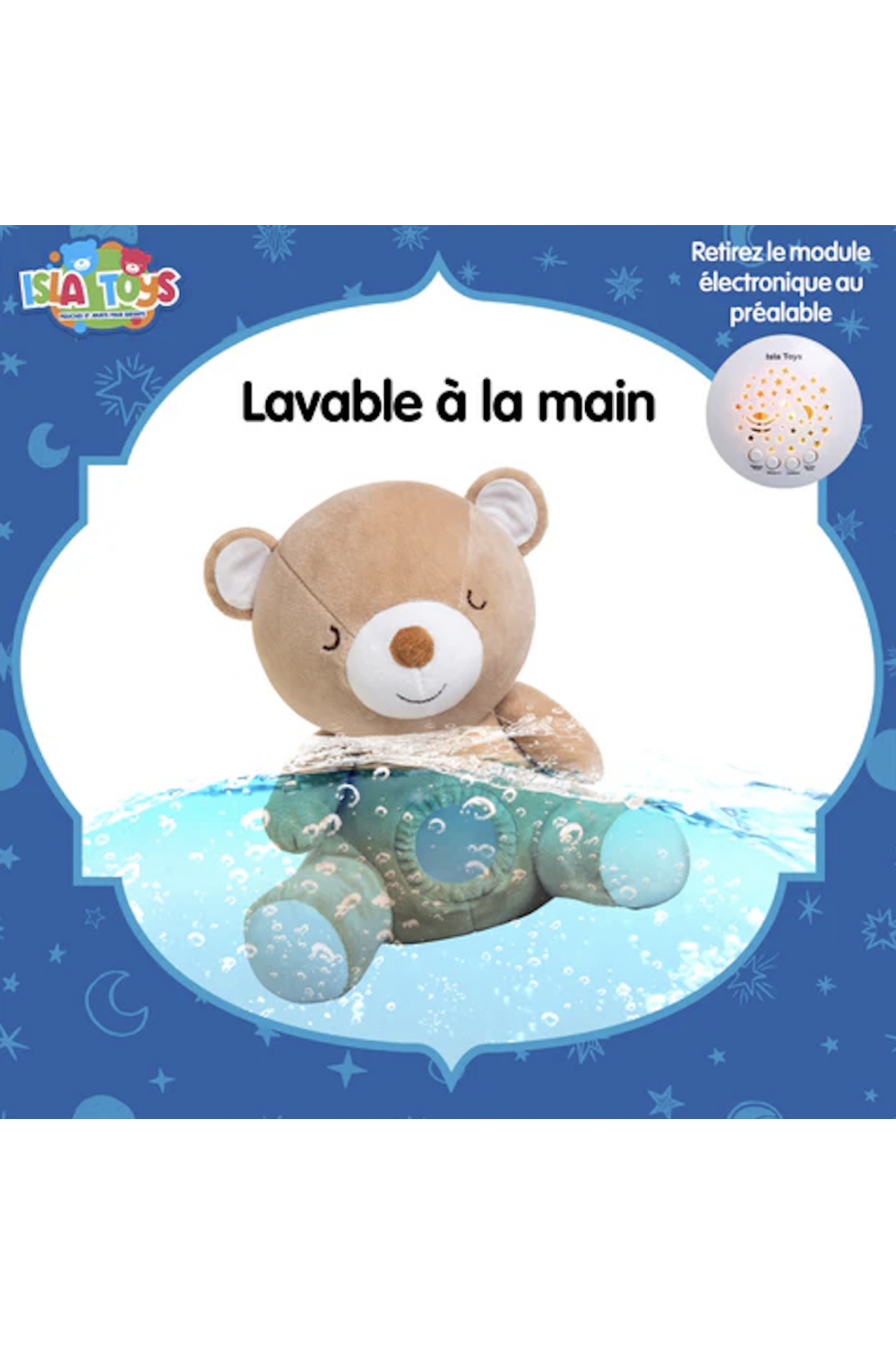 Nallebjörn Koranisk Nattlampa med Gråtdetektor – Isla Toys | 3-i-1 Nattlampa för Bebis-jeux educatifs-Safwa Boutique