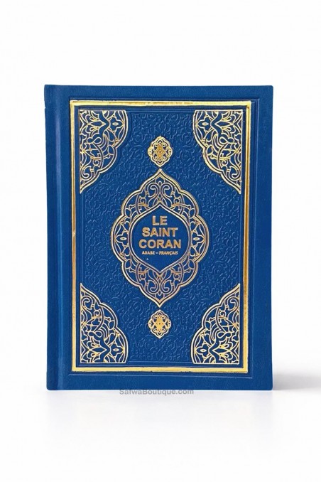 Arabisch–Franse Koran met QR-code – Franse vertaling – Groot formaat 14×20 cm – Luxe omslag-Tafsir & Coran-Safwa Boutique