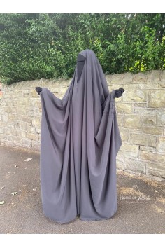 Saudisk Big Jilbab Umm Hafsa – V-hals