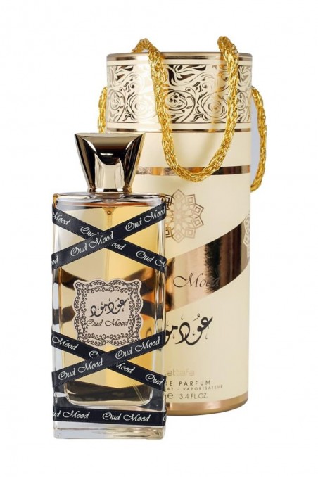 Água de Perfume Oud Mood Lattafa 100mL - Perfumes Lattafa Dubai-Parfums Dubaï-Safwa Boutique