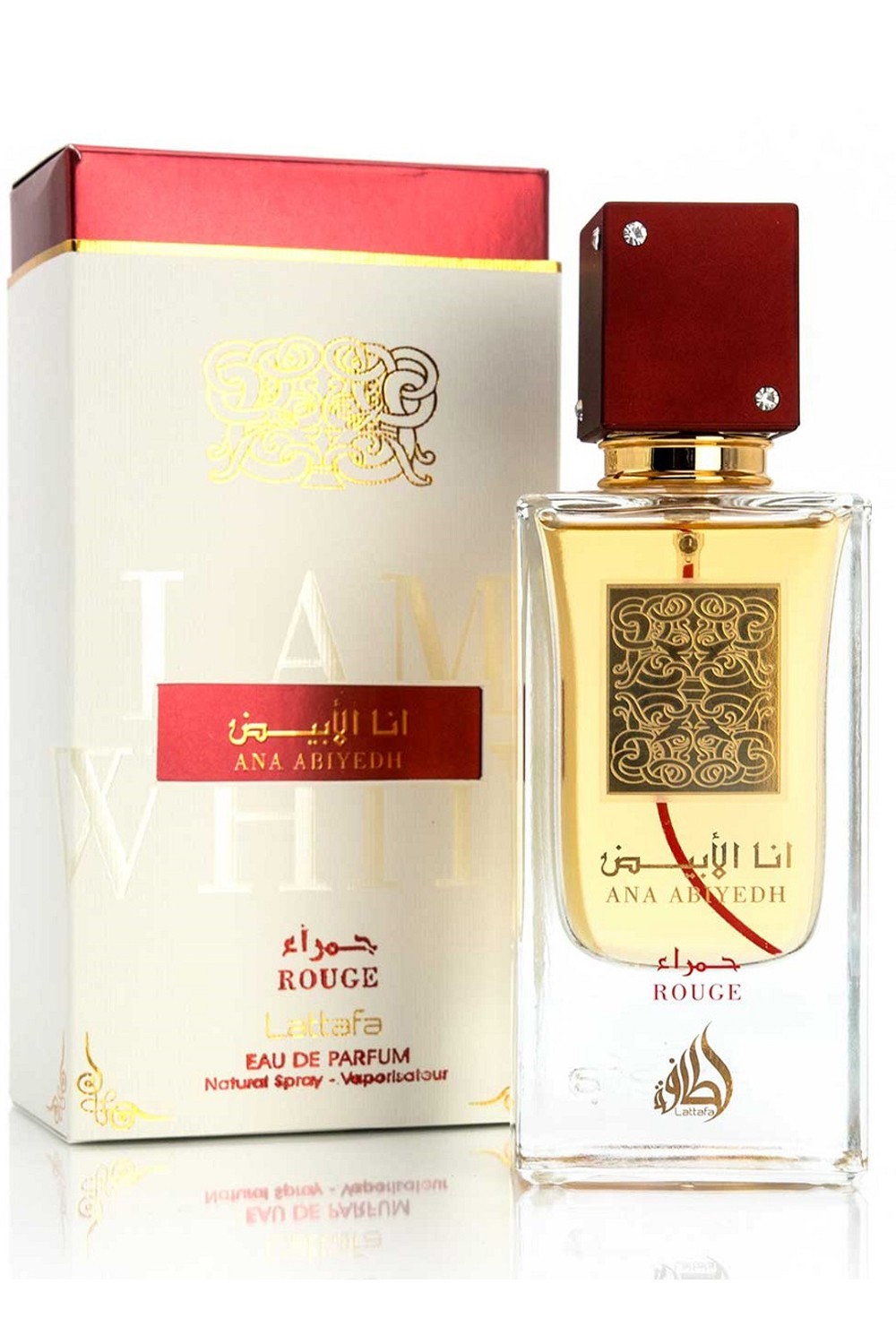 Eau de Parfum Ana Abiyedh Rouge 60mL Lattafa - Lattafa Parfymer Dubai-Parfums Dubaï-Safwa Boutique
